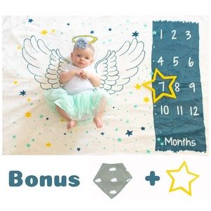 👶👧Baby Monthly Milestones Blanket